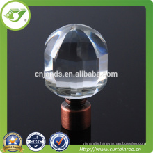 D-F0089 acrylic curtain rod / crystal window pipe finials